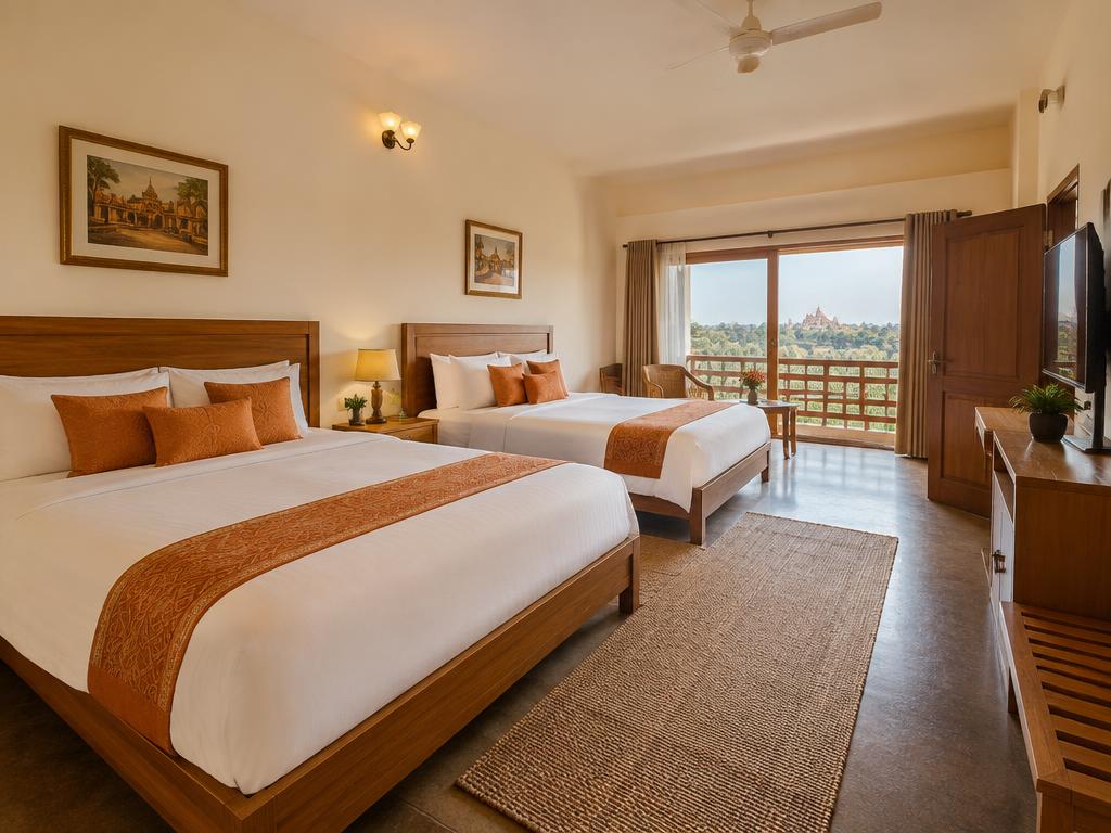 डीलक्स रूम का आंतरिक दृश्य